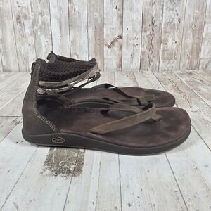 Chaco | Shoes | Chacos Jch9560 Cream Platform Leather Strappy